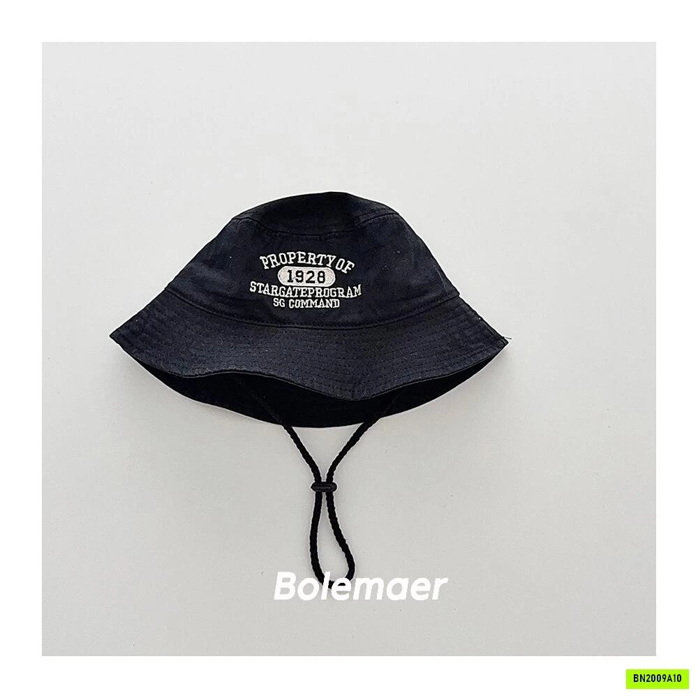 MŨ BÈO THÊU CHỮ VINTAGE