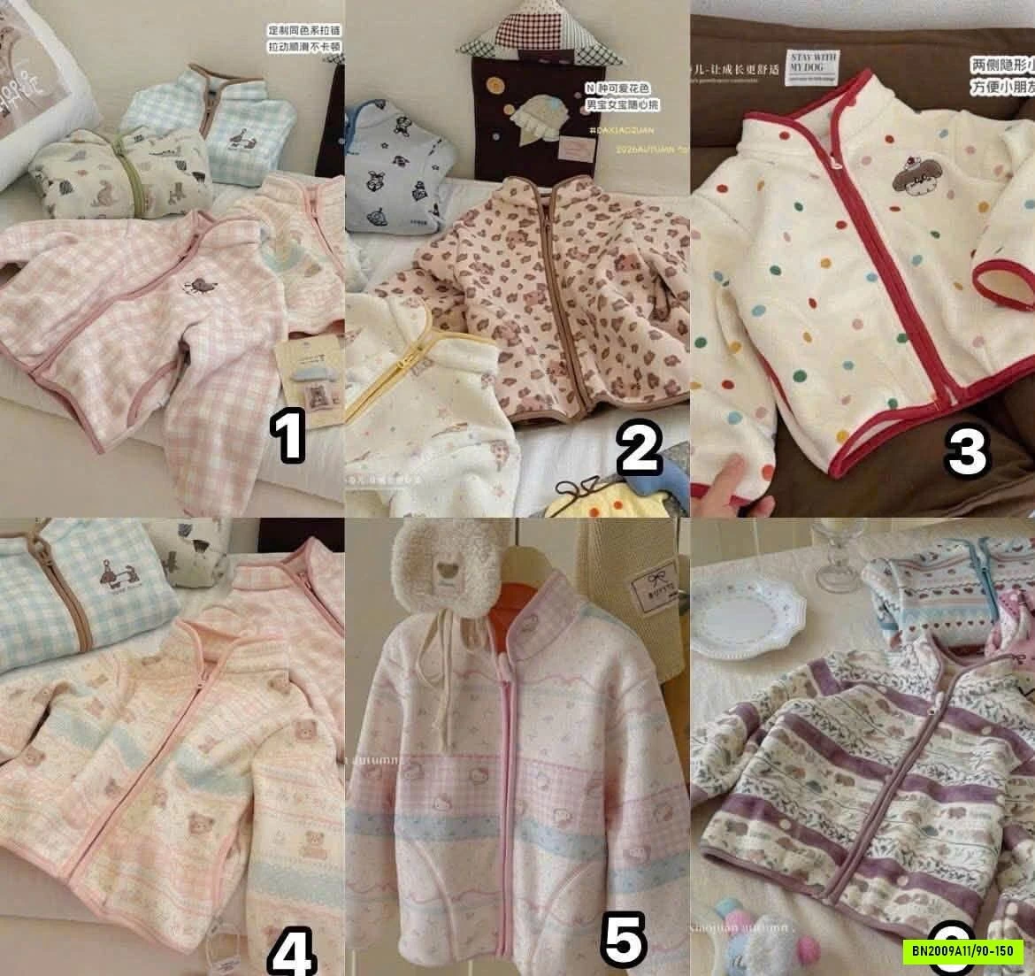 ÁO KHOÁC IN HOẠT HÌNH DAXIAOGUAN XUẤT HÀN