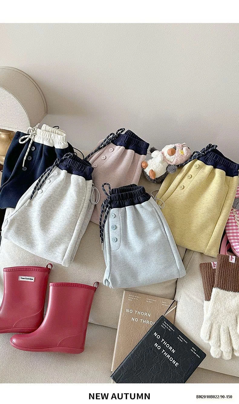 QUẦN NỈ BO GẤU PHỐI CẠP