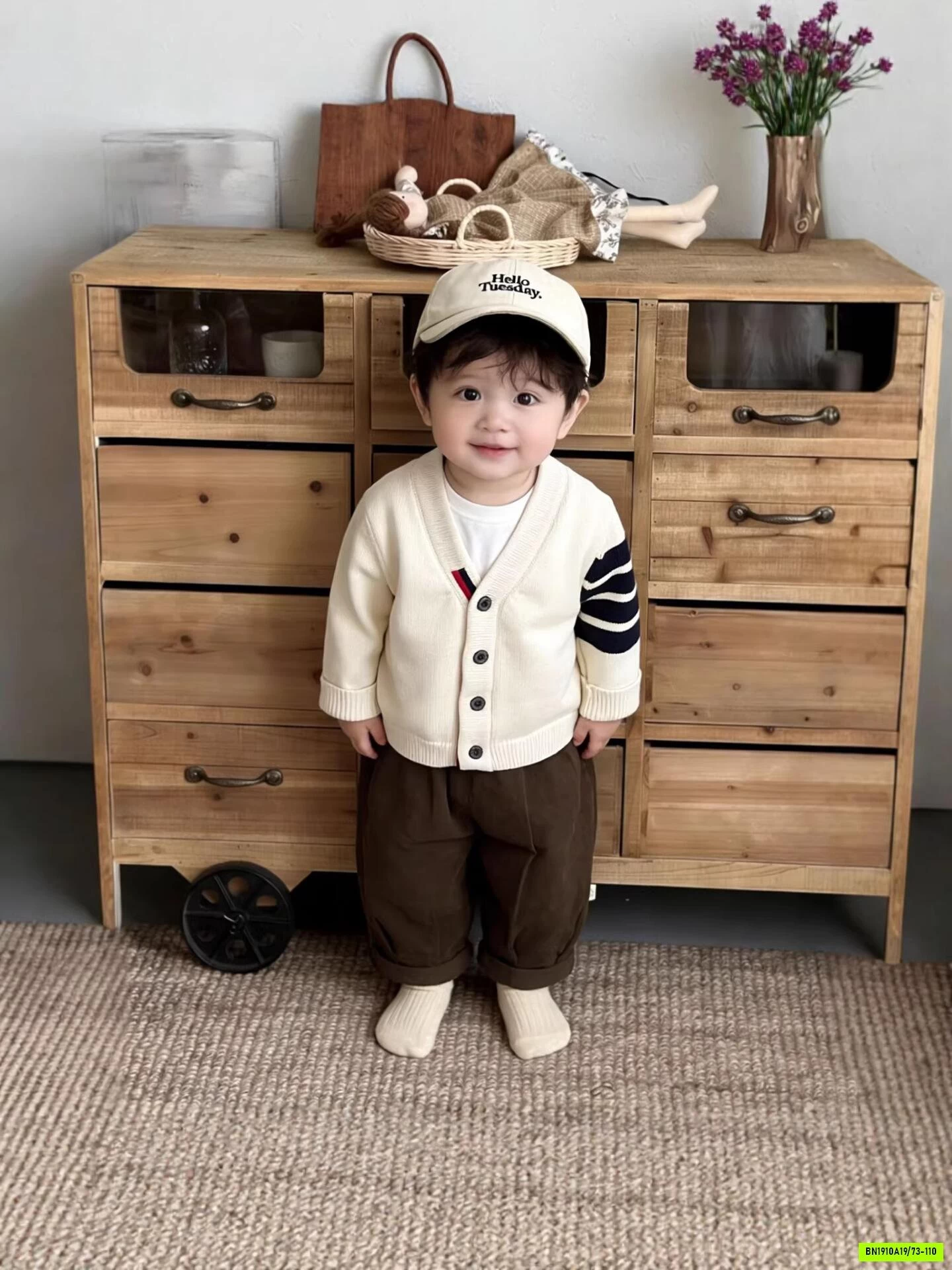 CARDIGAN SỌC TAY SZ NHÍ