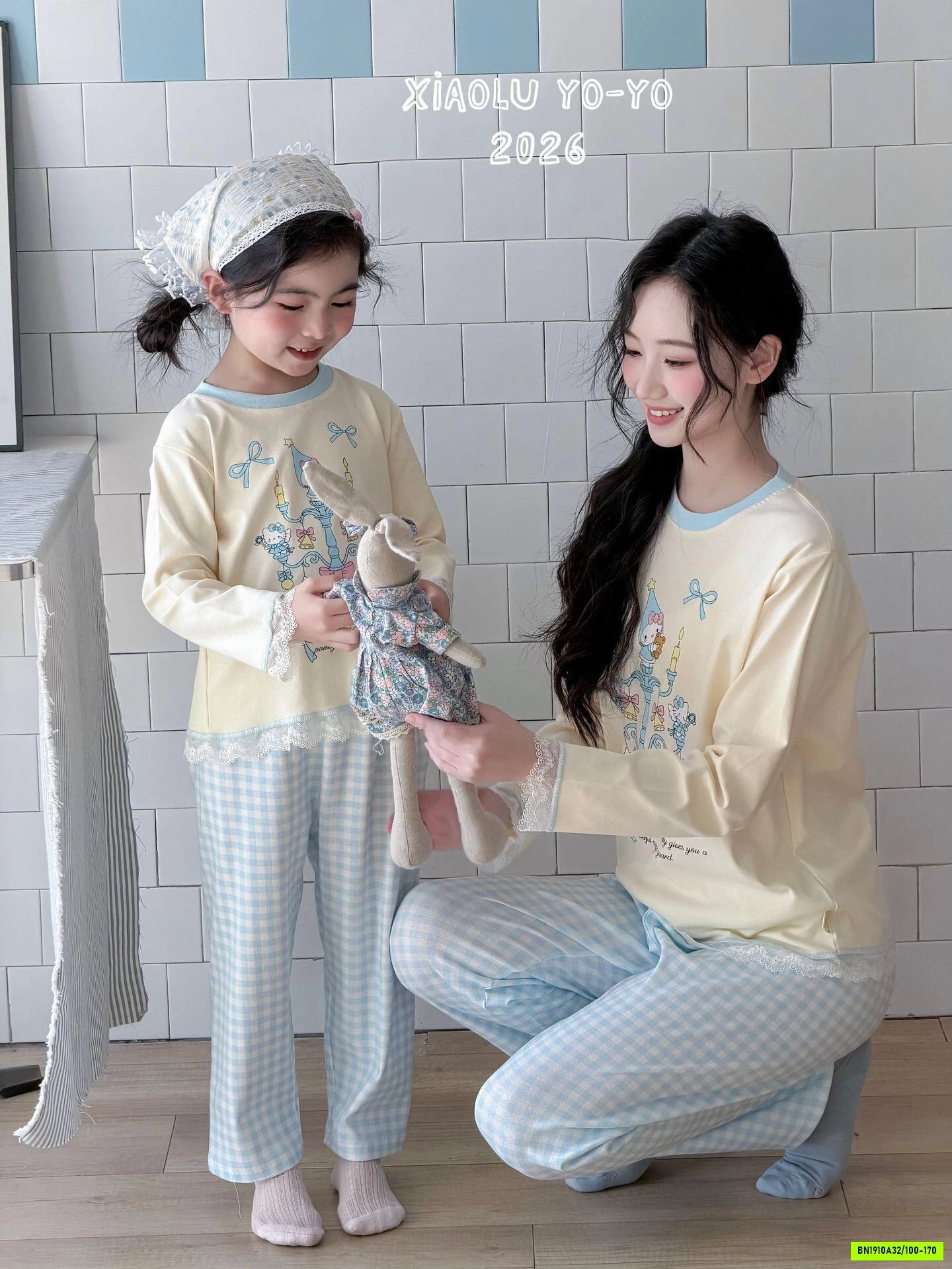 BỘ COTTON VIỀN REN MẸ BÉ