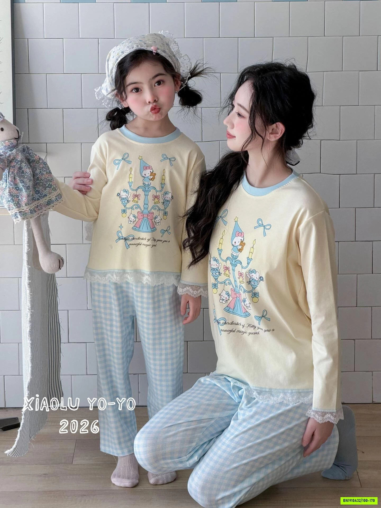BỘ COTTON VIỀN REN MẸ BÉ