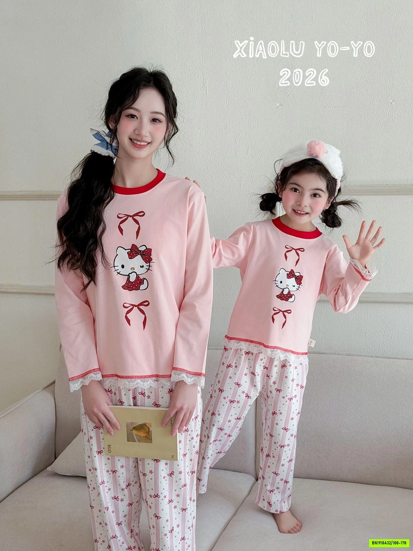 BỘ COTTON VIỀN REN MẸ BÉ