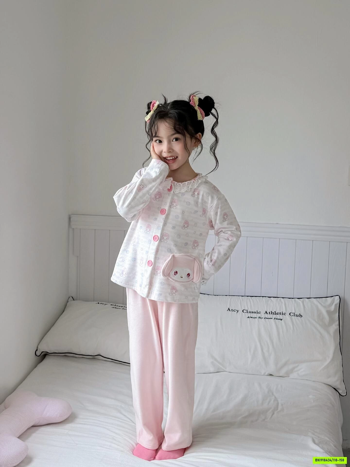 BỘ NỈ BĂNG LÔNG SANRIO CÀI CÚC