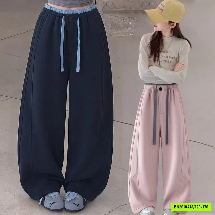 QUẦN NỈ BAGGY TRƠN MÀU BG