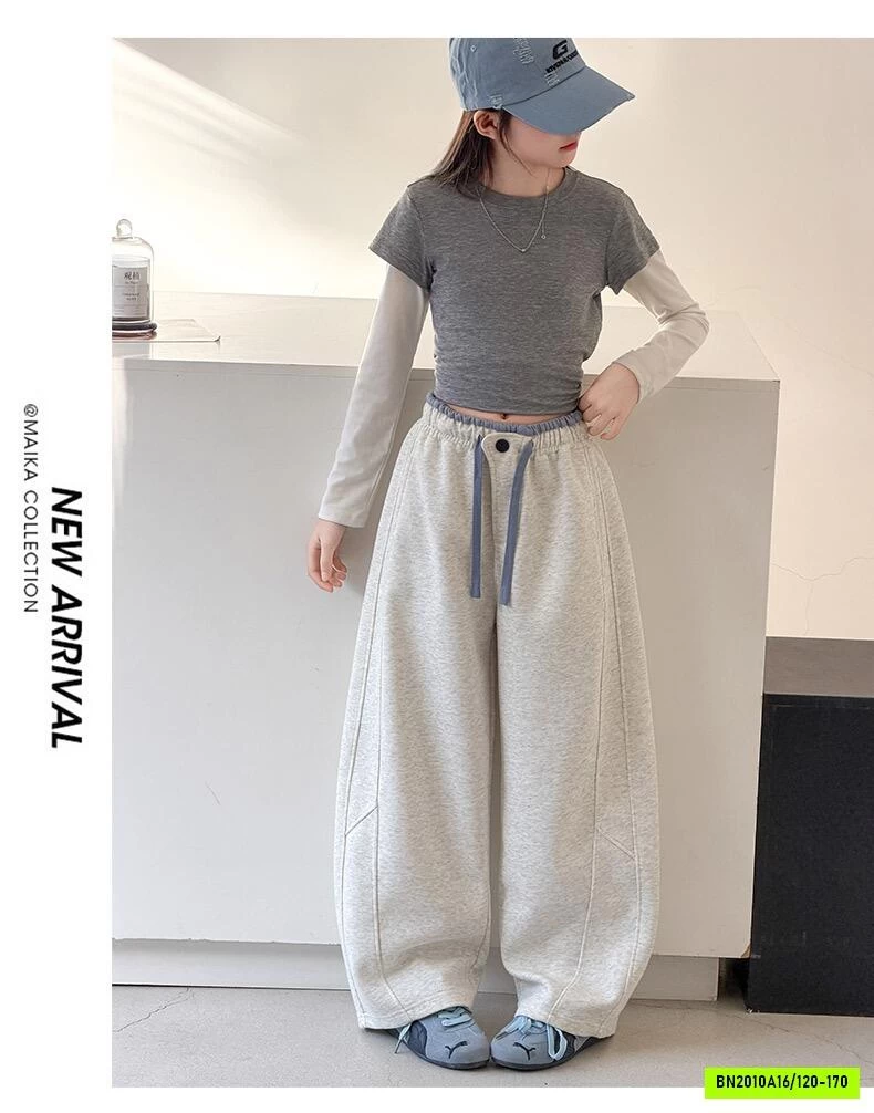QUẦN NỈ BAGGY TRƠN MÀU BG