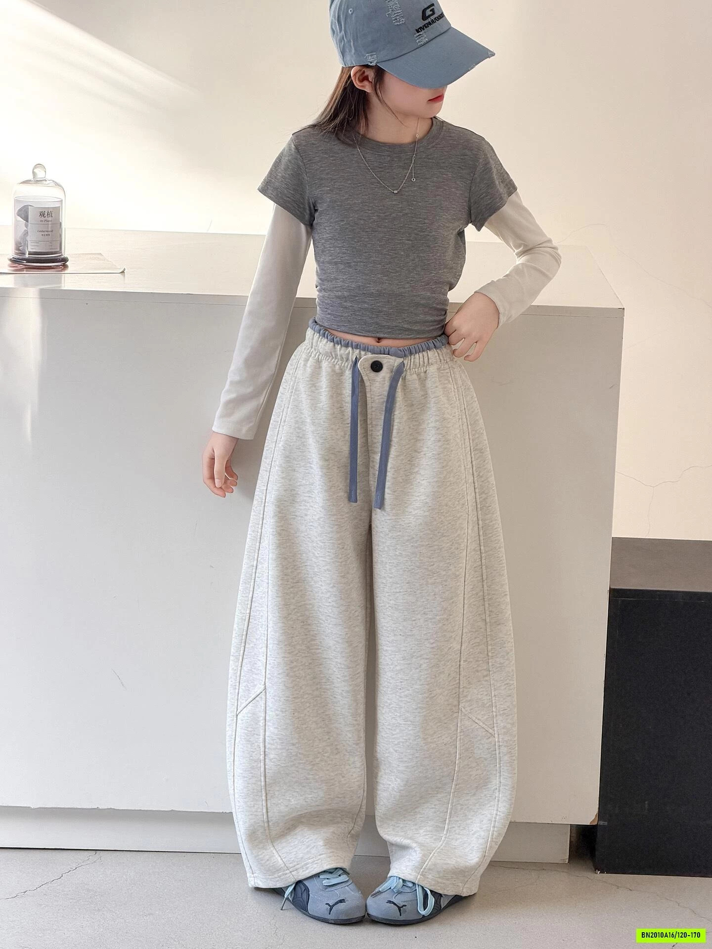 QUẦN NỈ BAGGY TRƠN MÀU BG