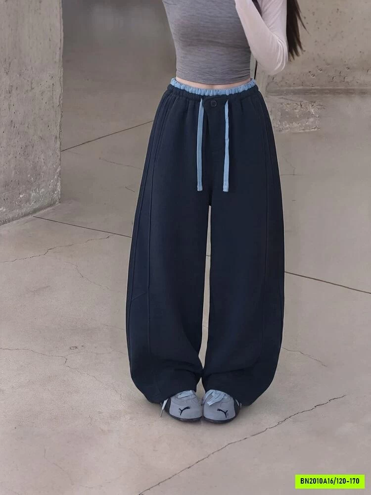 QUẦN NỈ BAGGY TRƠN MÀU BG