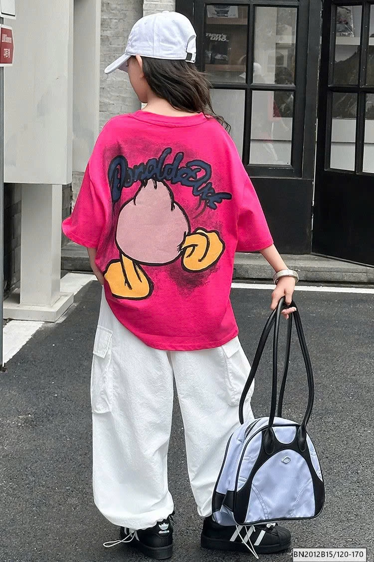 ÁO THUN DONAL HỒNG MIX QUẦN TRẮNG TÚI HỘP