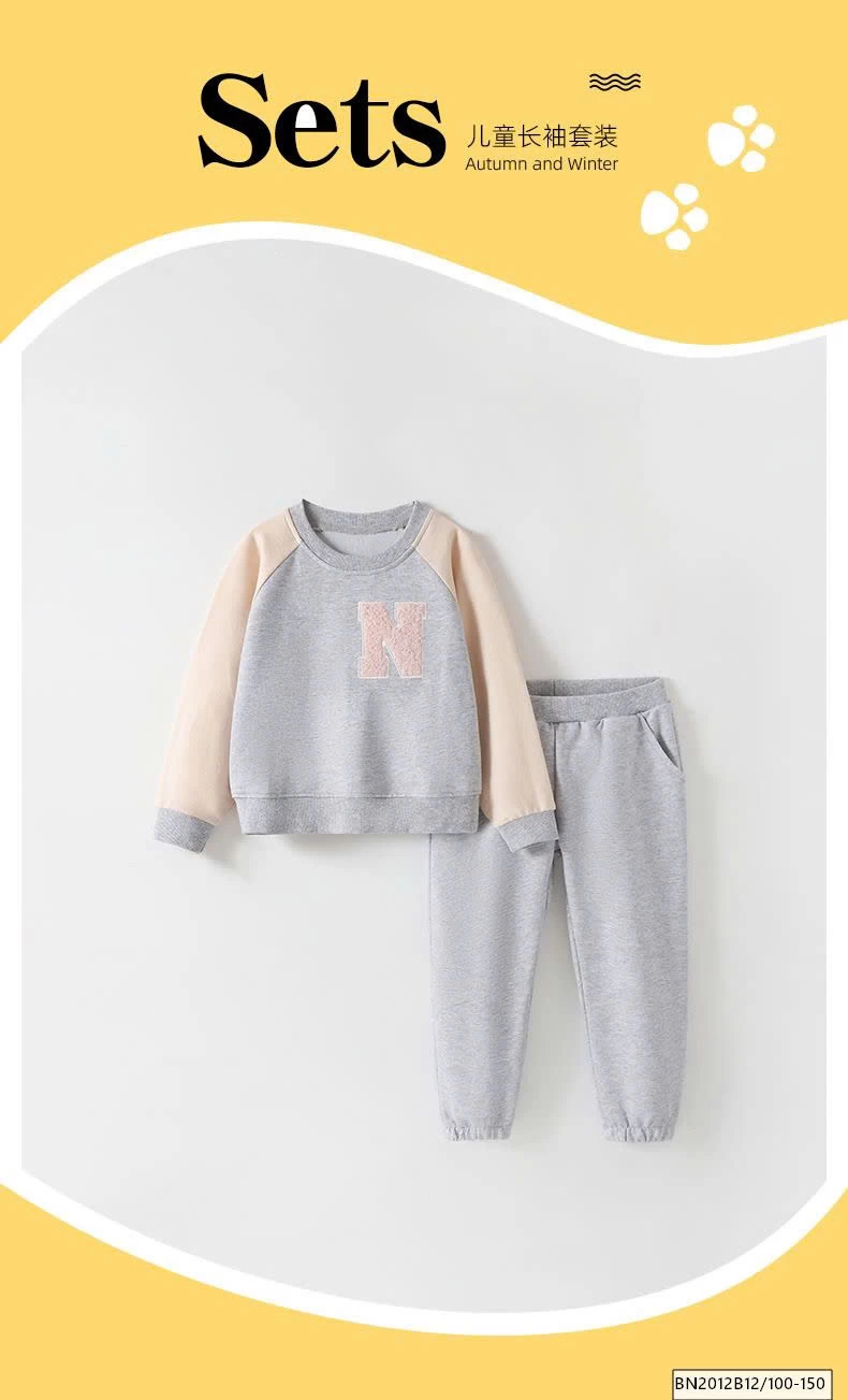 SÉT NỈ XÁM PHỐI MÀU TAY MALWEE