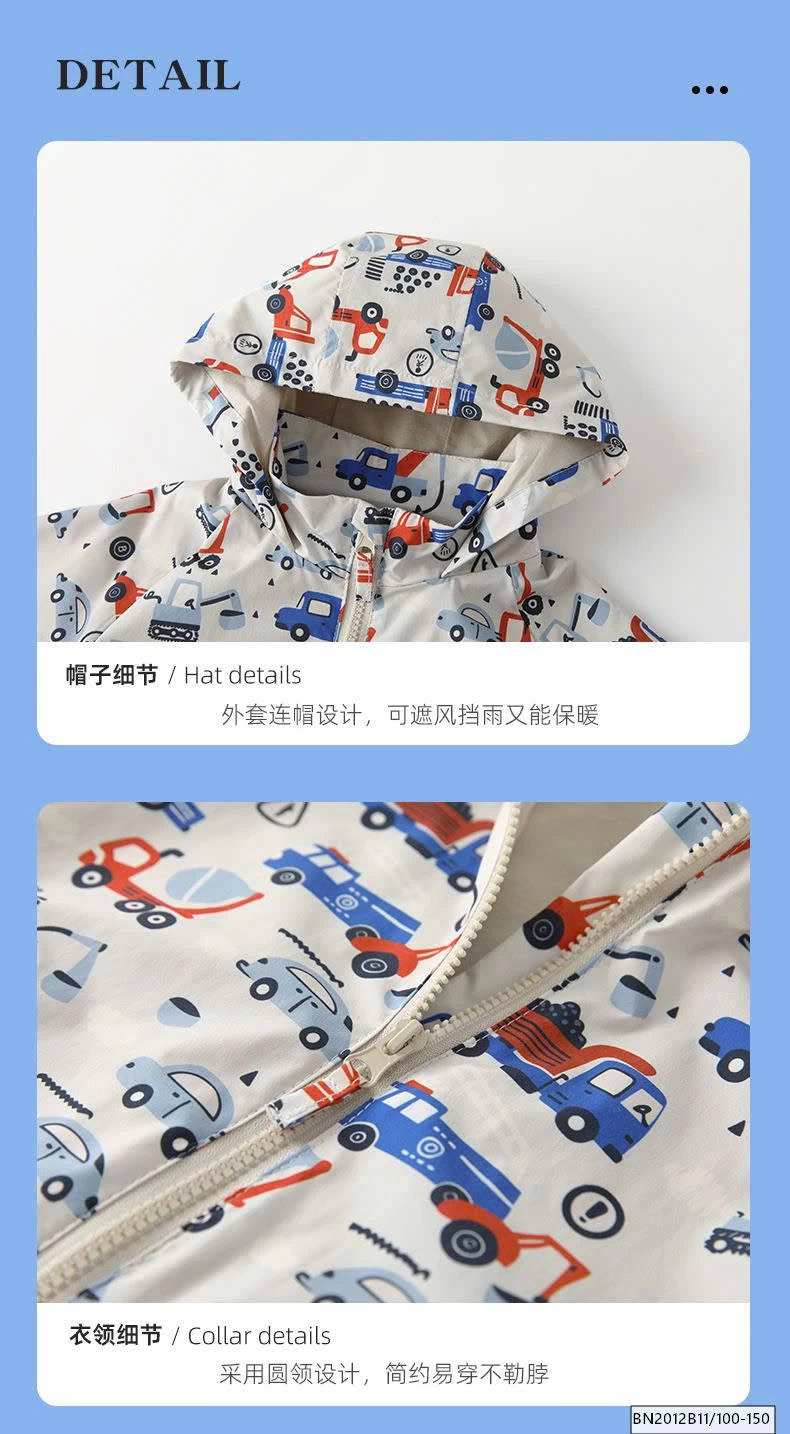 ÁO KHOÁC GIÓ 2 LỚP HÌNH OTO MALWEE