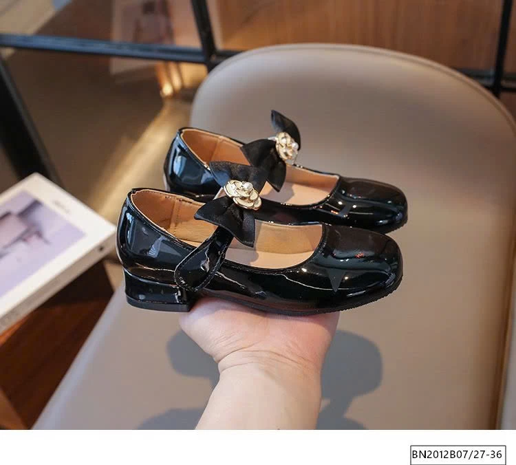 GIÀY BÚP BÊ DA BÓNG QUAI THẮT NƠ