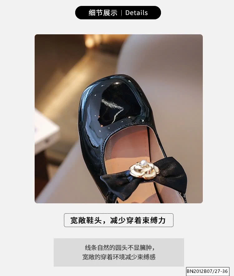 GIÀY BÚP BÊ DA BÓNG QUAI THẮT NƠ