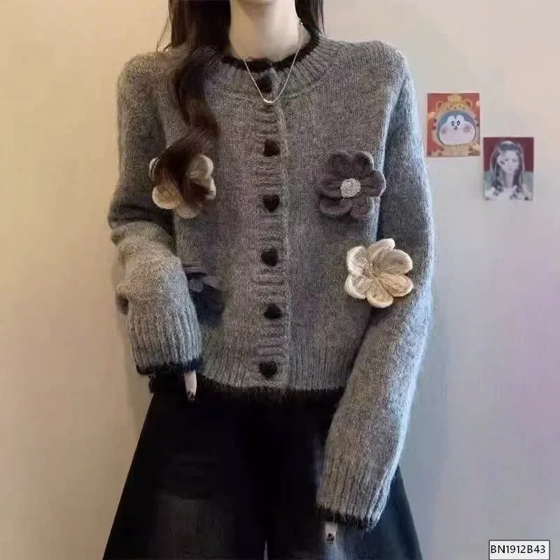 ÁO LEN CÚC TRÁI TYM