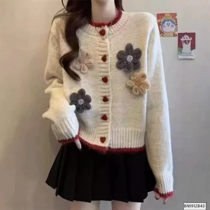 ÁO LEN CÚC TRÁI TYM