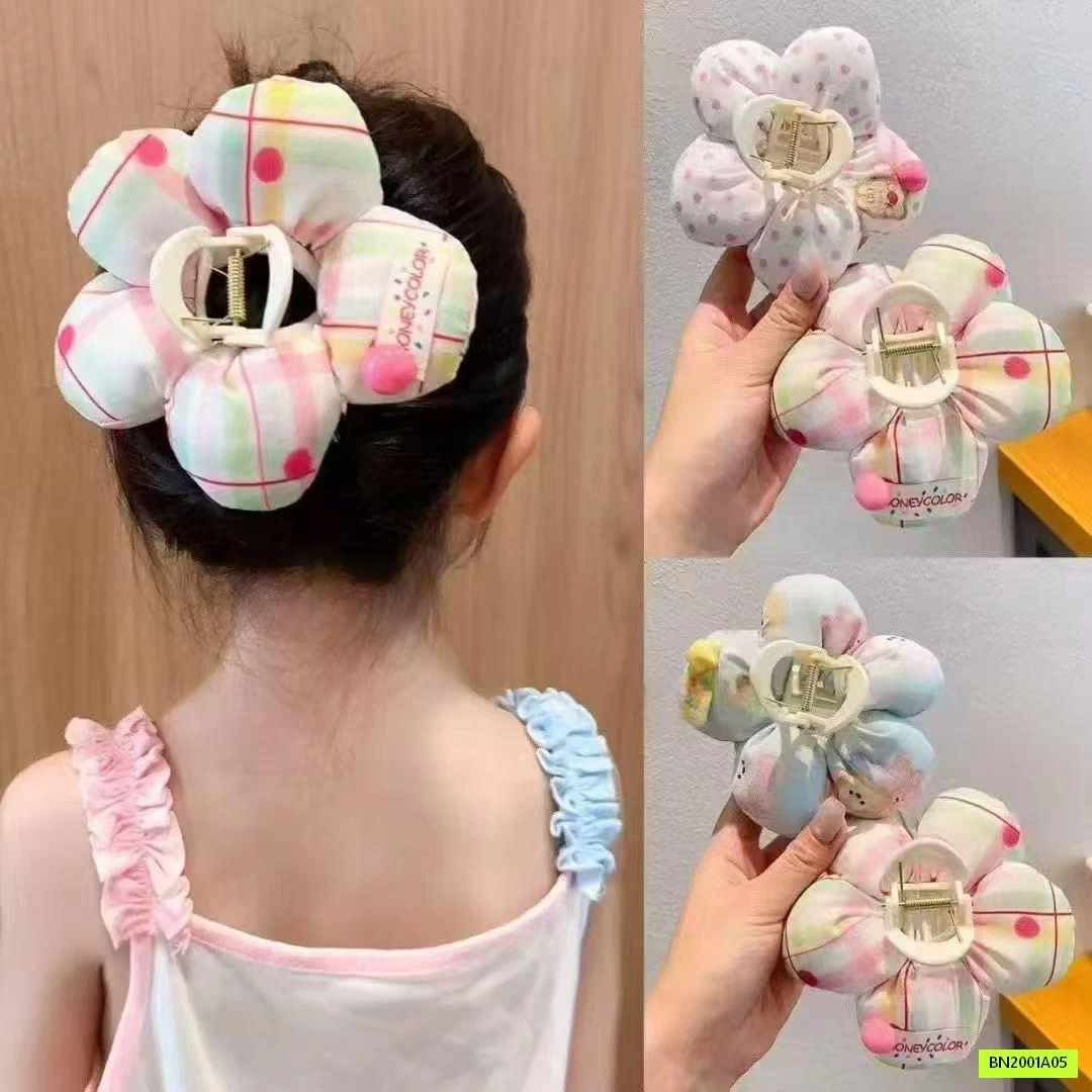 SÉT 4 KẸP TÓC HOA CHO BÉ