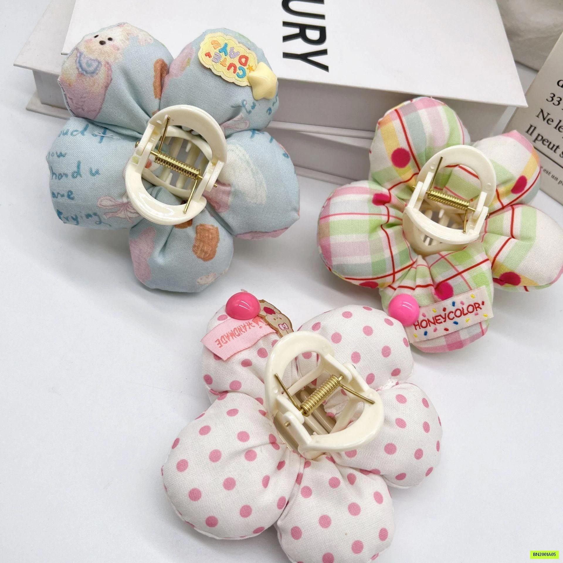 SÉT 4 KẸP TÓC HOA CHO BÉ