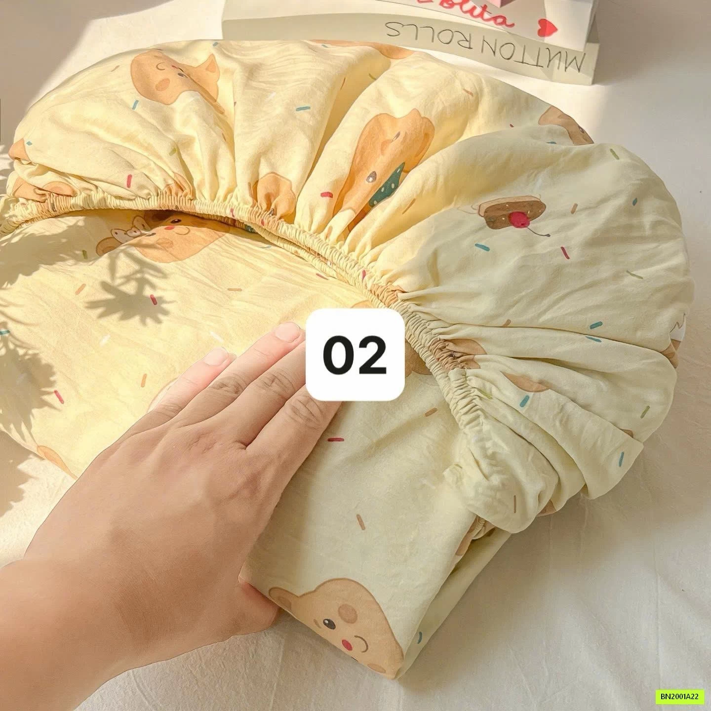 BST GA GIƯỜNG COTTON DỄ THƯƠNG KÈM VỎ GỐI