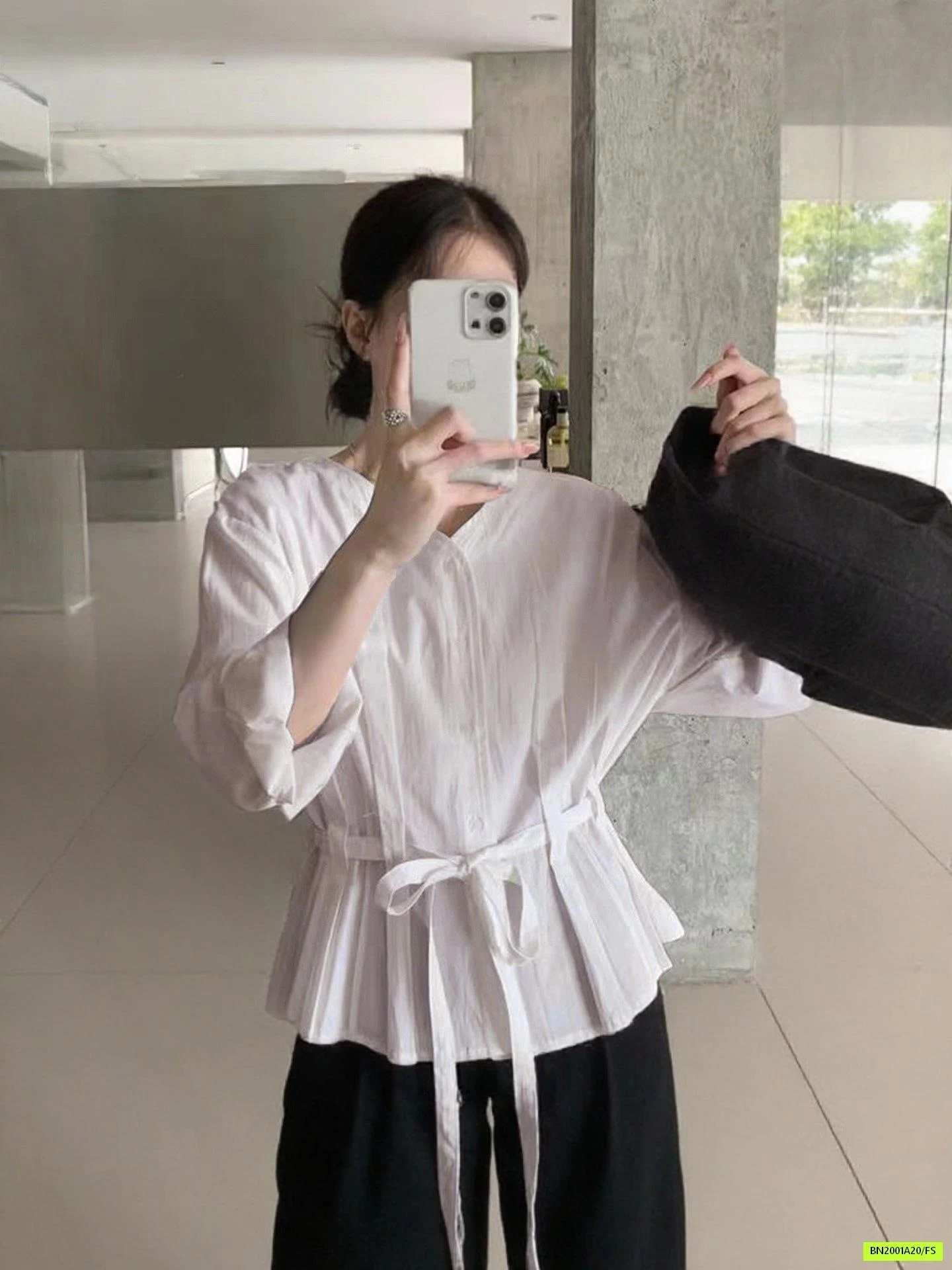 SƠ MI GIẢ THẮT LƯNG ANNA