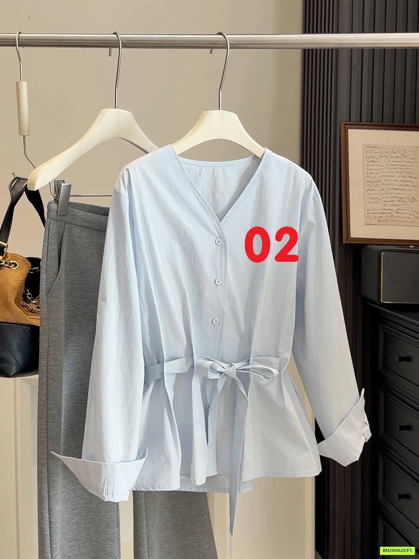 SƠ MI GIẢ THẮT LƯNG ANNA