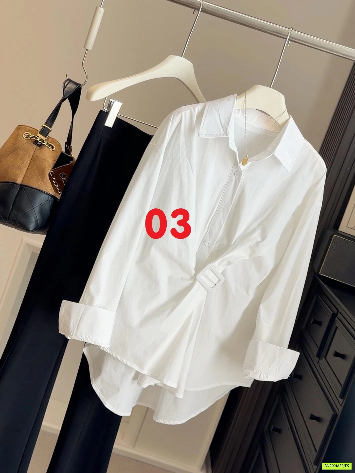 SƠ MI GIẢ THẮT LƯNG ANNA