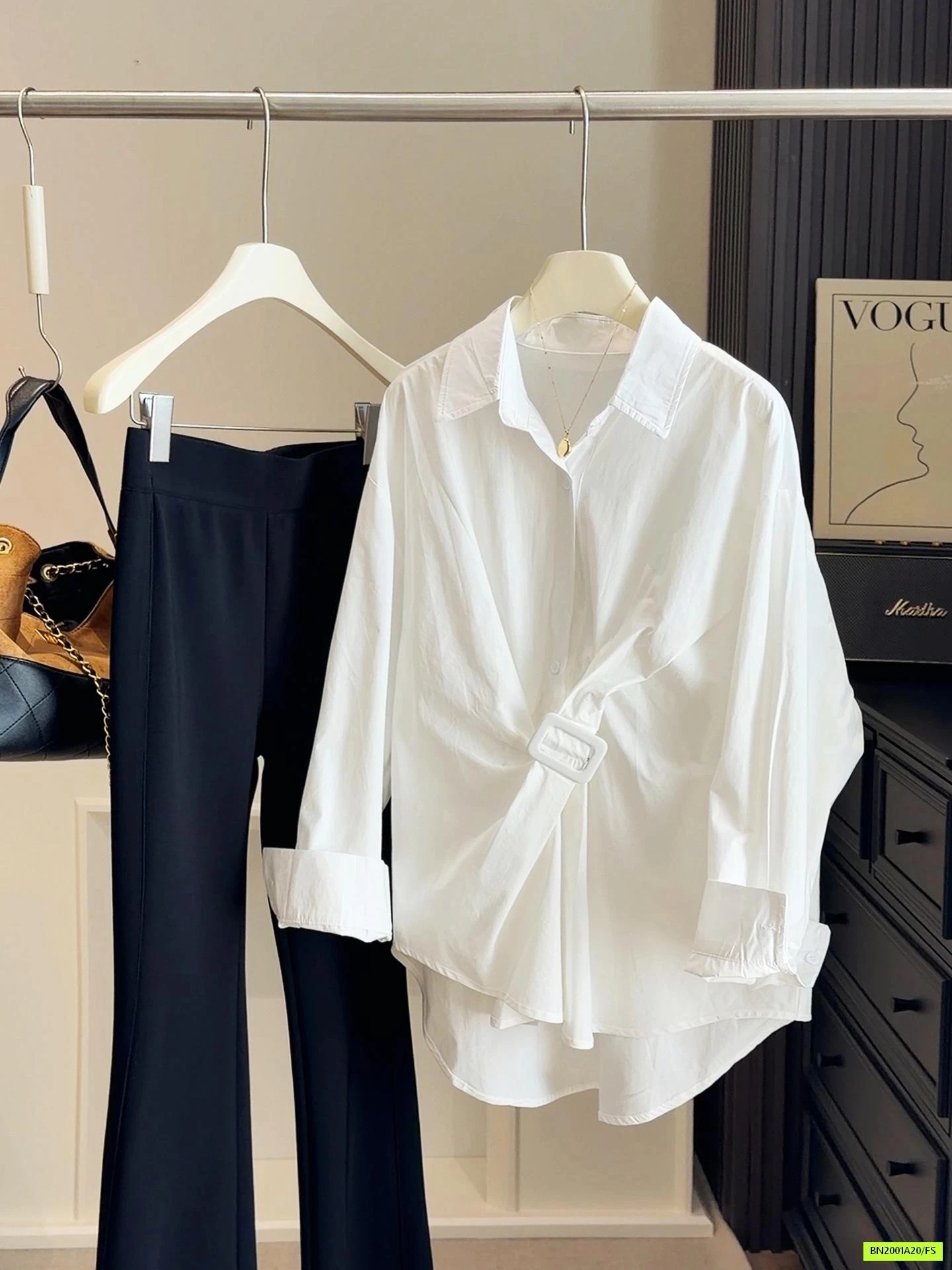 SƠ MI GIẢ THẮT LƯNG ANNA