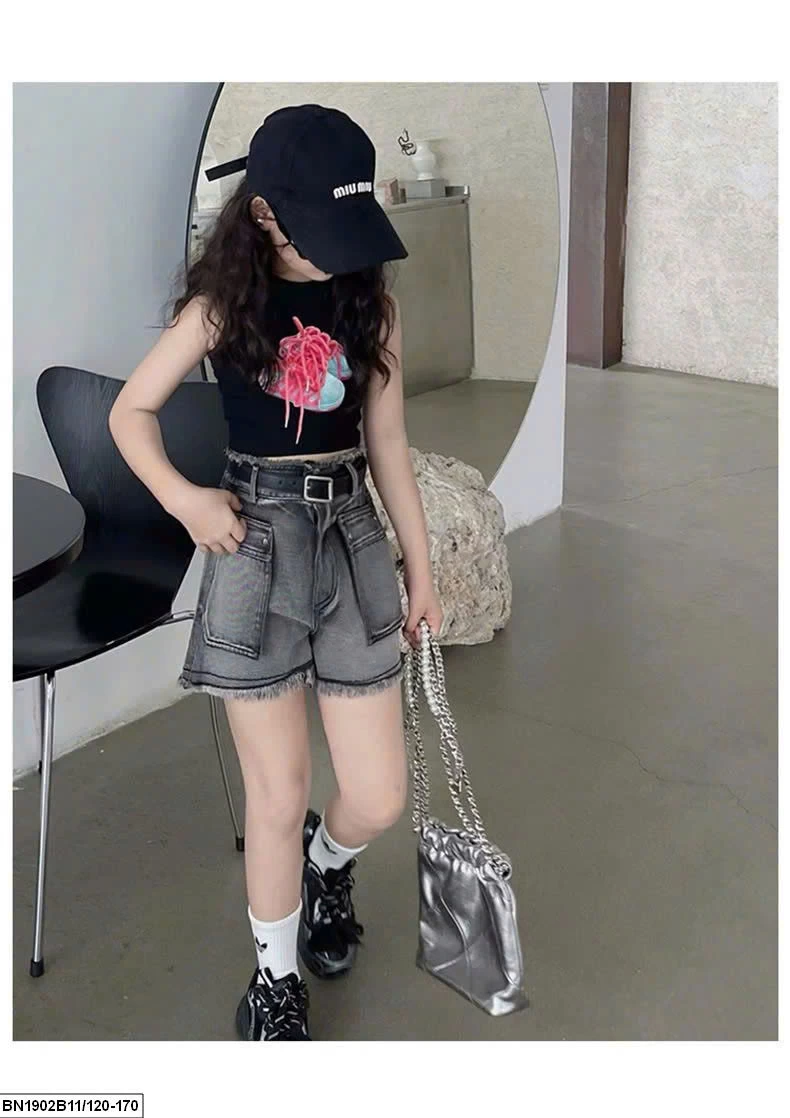 SÉT CROPTOP IN HÌNH ĐÔI GIÀY