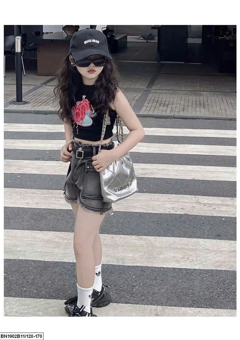 SÉT CROPTOP IN HÌNH ĐÔI GIÀY