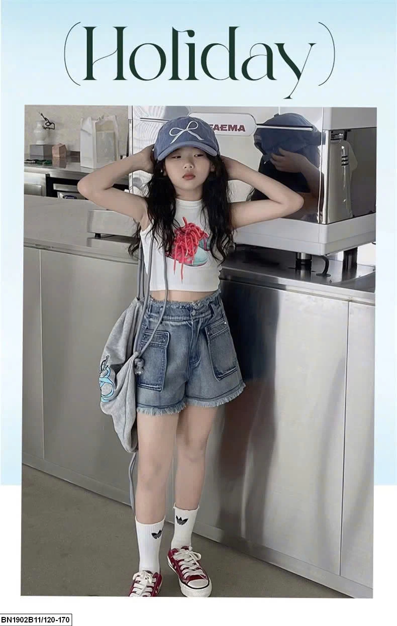 SÉT CROPTOP IN HÌNH ĐÔI GIÀY