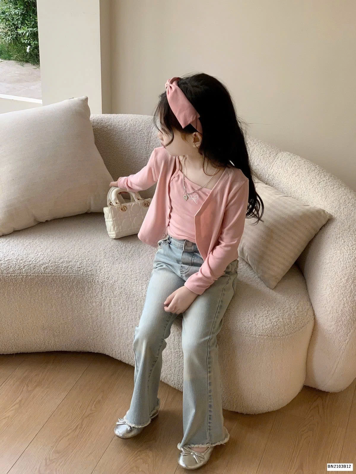 SÉT ÁO HỒNG MIX QUẦN JEAN SKINNY