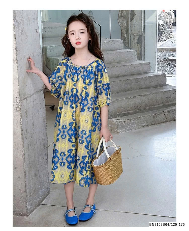 VÁY HOA DÁNG DÀI HỌA TIẾT SZ ĐẠI