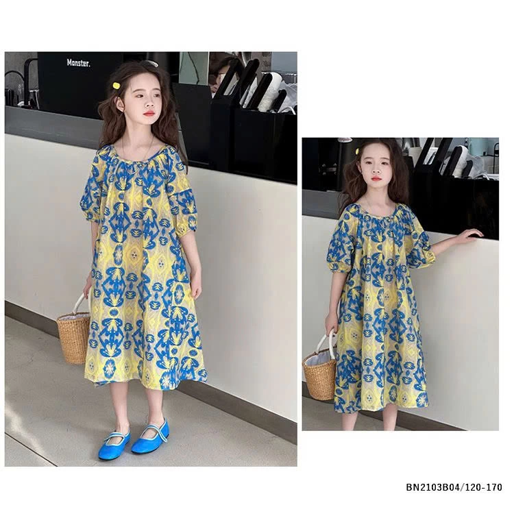 VÁY HOA DÁNG DÀI HỌA TIẾT SZ ĐẠI