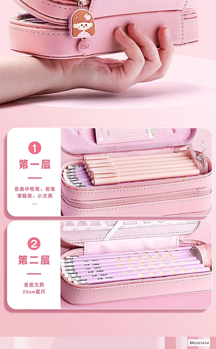 HỘP BÚT 2 TẦNG 3D