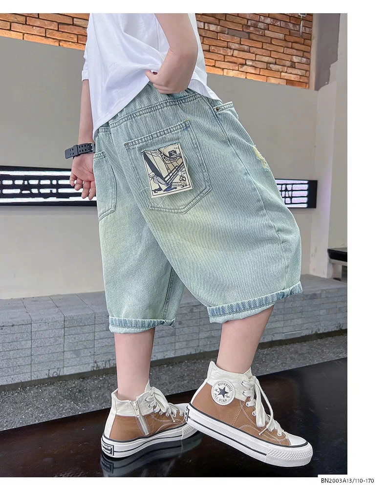 SHORT JEANS THÊU MÁC TÚI SZ ĐẠI