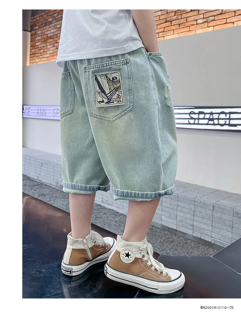 SHORT JEANS THÊU MÁC TÚI SZ ĐẠI
