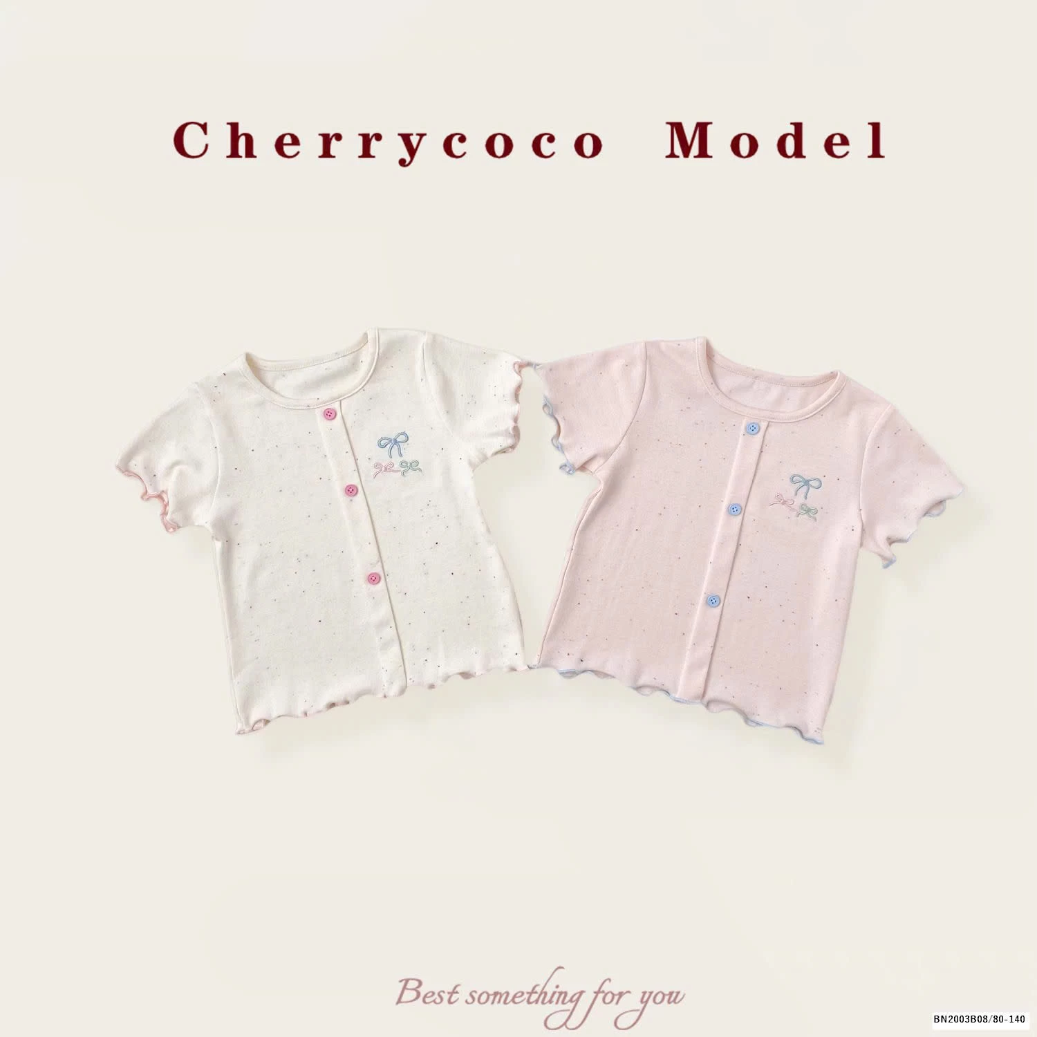 ÁO THUN MUỐI TIÊU VIỀN BÈO BÉ GÁI CHERYCOCO