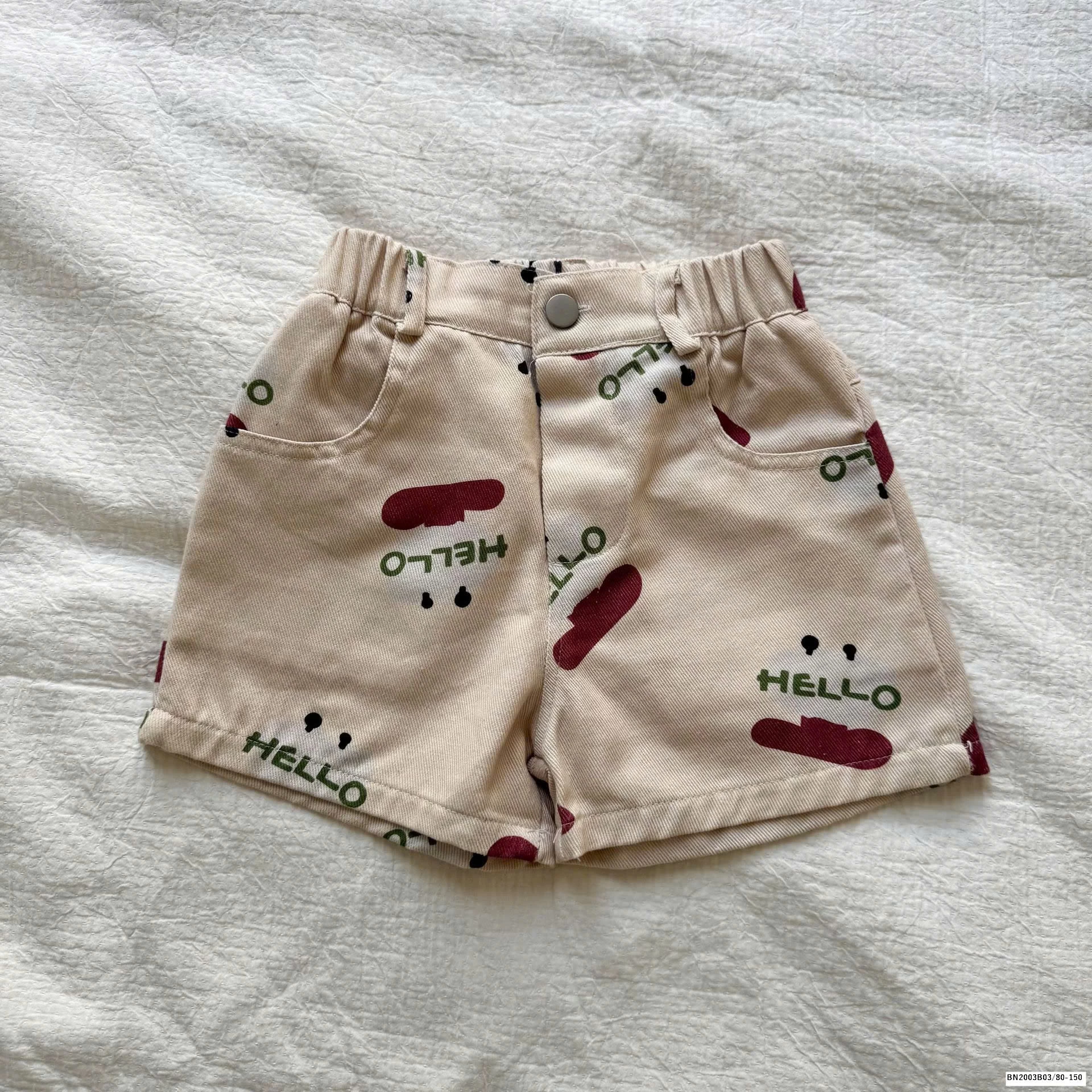 QUẦN SHORT HỌA TIẾT CHO BÉ