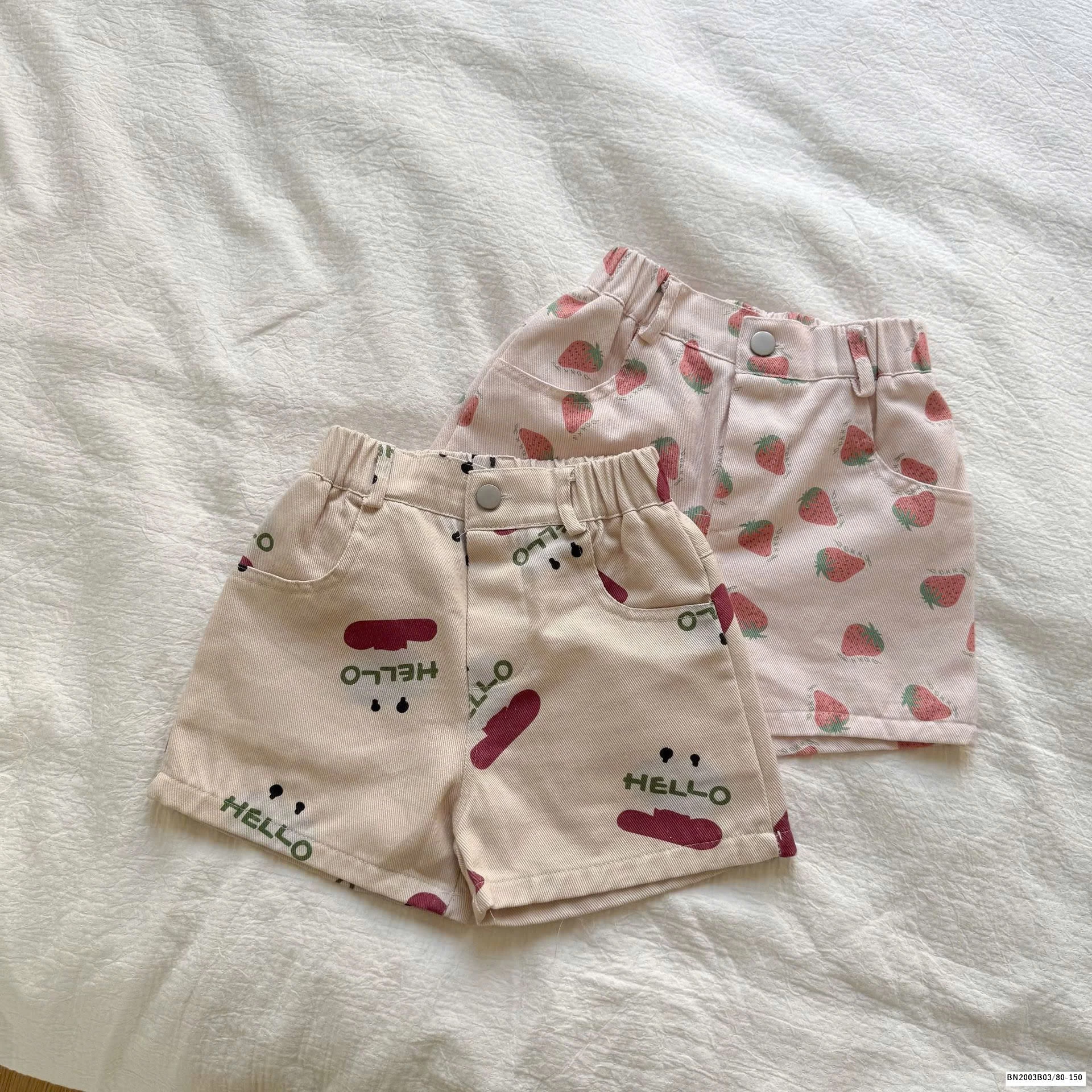 QUẦN SHORT HỌA TIẾT CHO BÉ