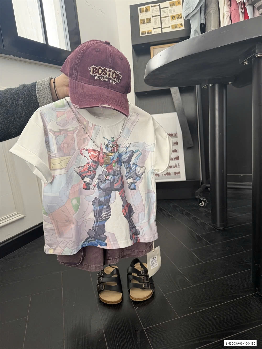 ÁO SIÊU NHÂN MIX QUẦN JEANS TÍM