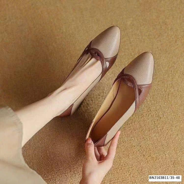 GIÀY BỆTPHỐI MÀU MŨI NHỌN