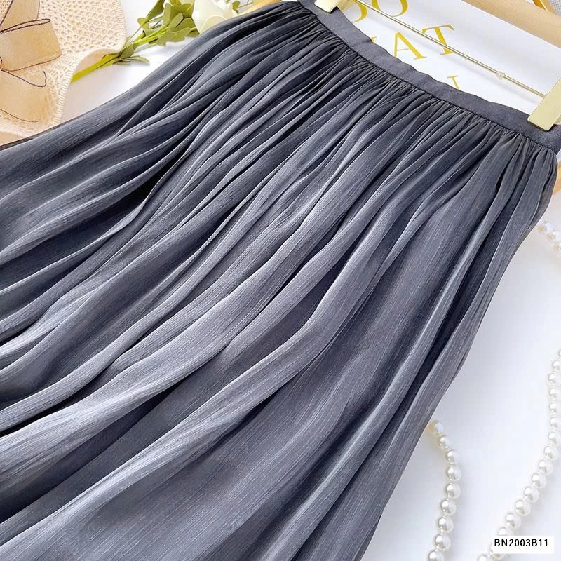 CHÂN VÁY LỤA MIDI