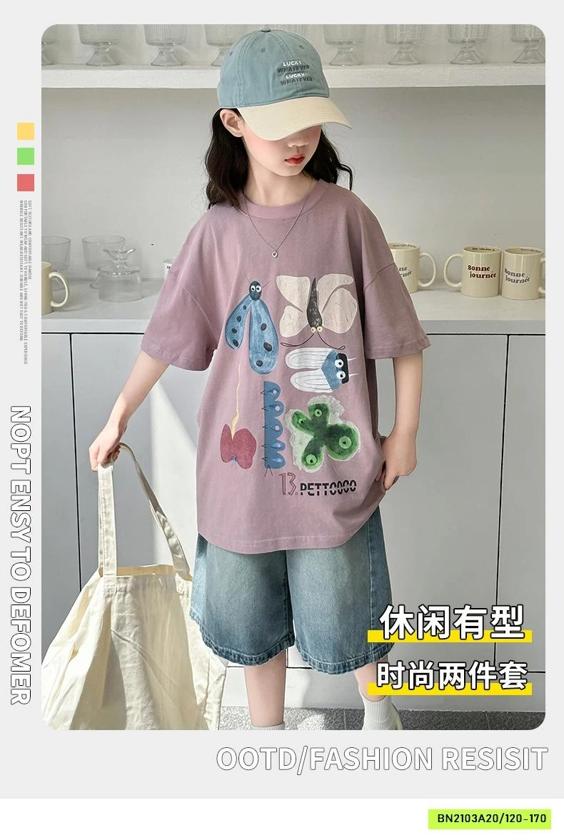 ÁO THUN HỒNG MIX JEANS LỬNG BG SZ ĐẠI