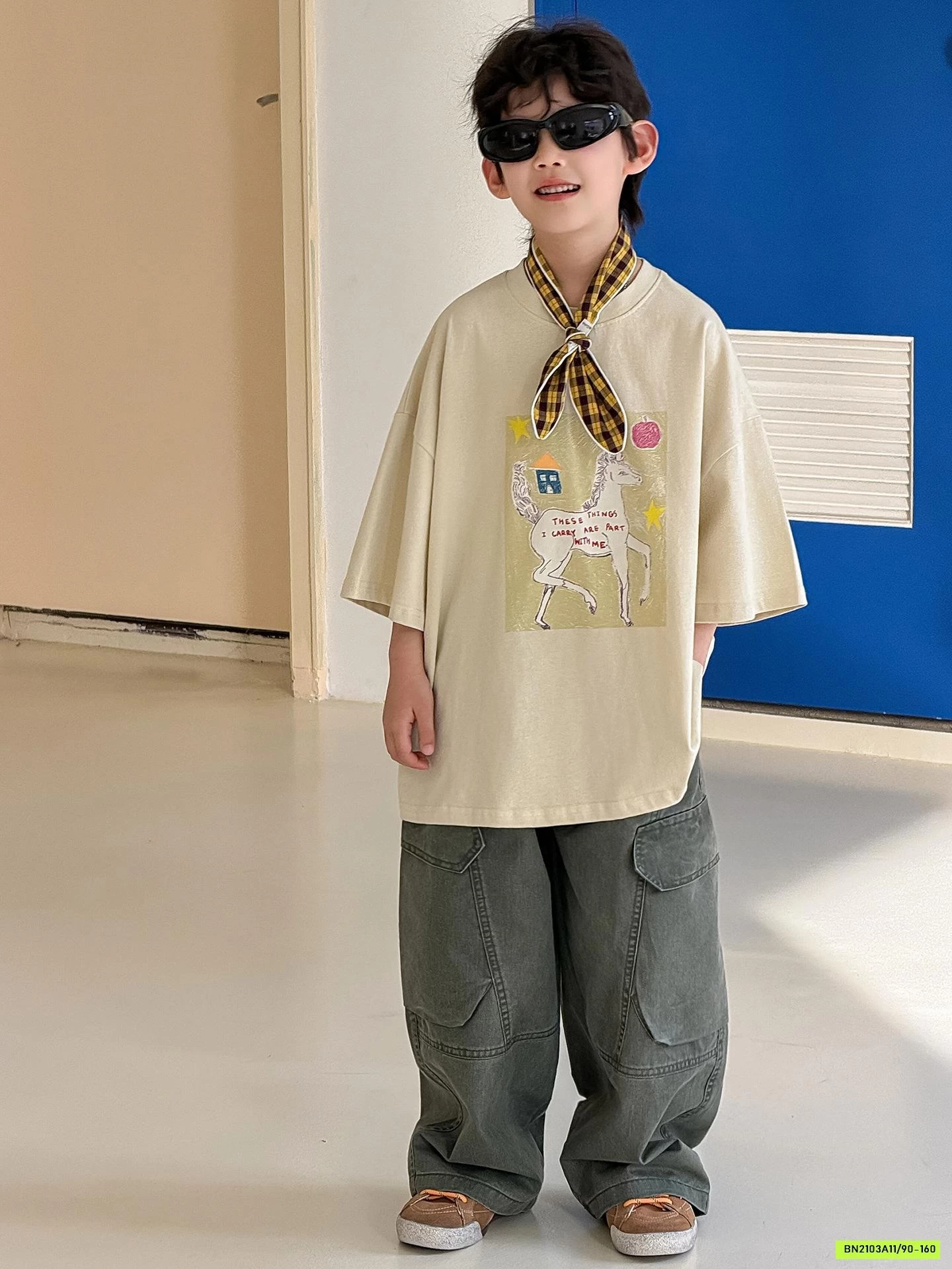 ÁO THUN NGỰA MIX QUẦN TÚI HỘP CÁ TÍNH