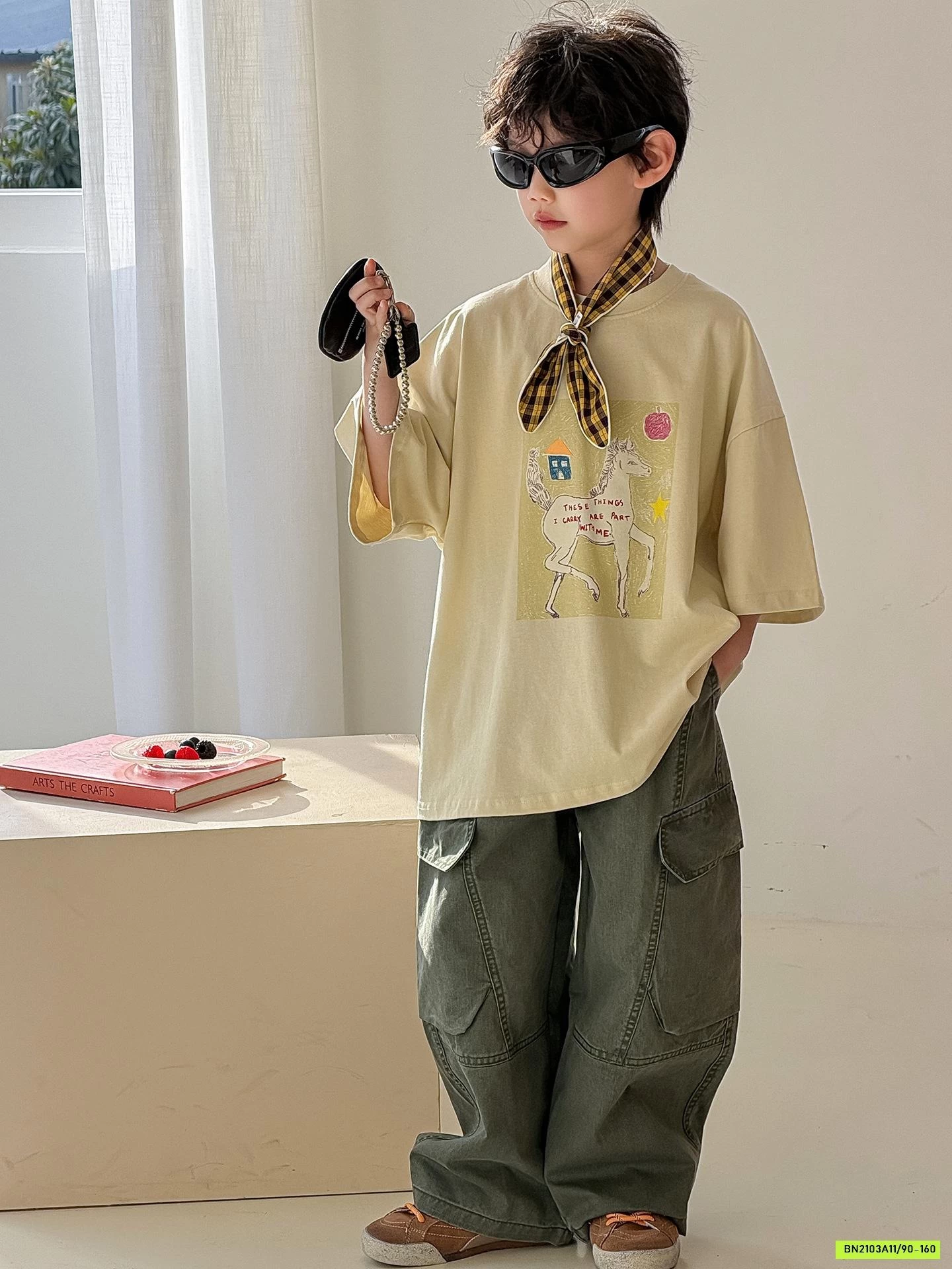 ÁO THUN NGỰA MIX QUẦN TÚI HỘP CÁ TÍNH