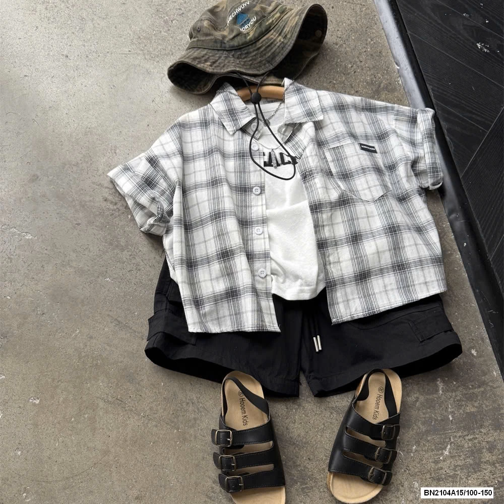 SÉT SƠ MI CARO+ ÁO SÁT NÁCH