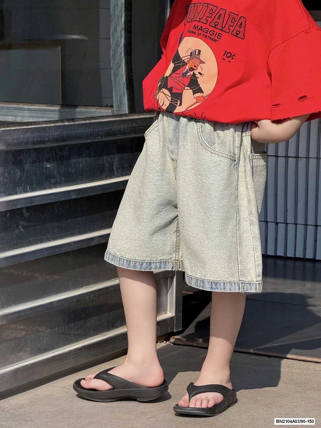 ÁO ĐỎ MIX SHORT JEANS