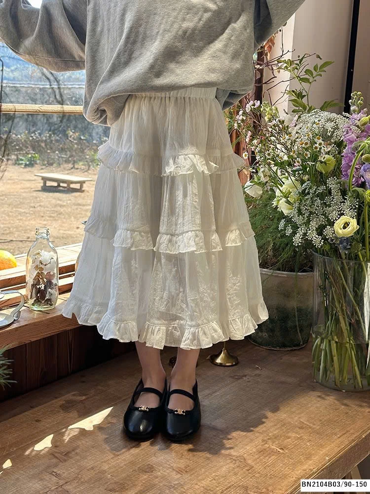 CHÂN VÁY BÈO DÁNG DÀI AMBB 24S110