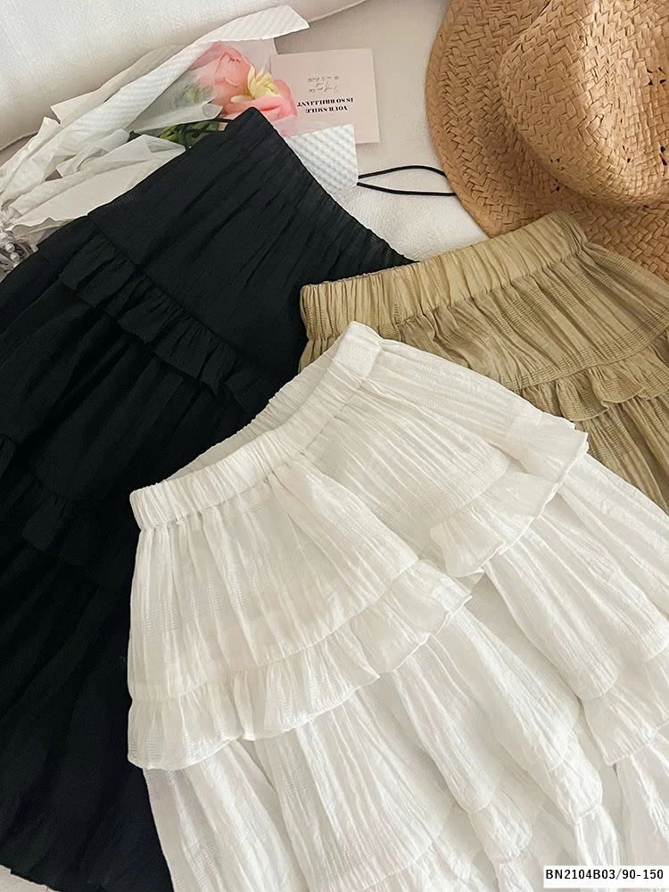 CHÂN VÁY BÈO DÁNG DÀI AMBB 24S110