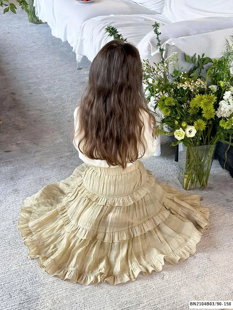 CHÂN VÁY BÈO DÁNG DÀI AMBB 24S110