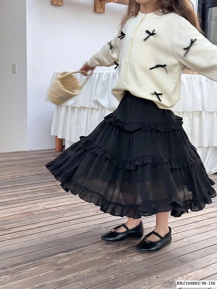 CHÂN VÁY BÈO DÁNG DÀI AMBB 24S110